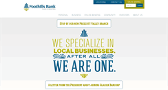 Desktop Screenshot of foothillsbank.com